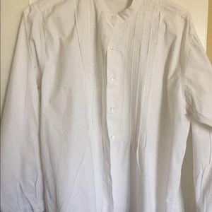 White Cotton Button Down Blouse